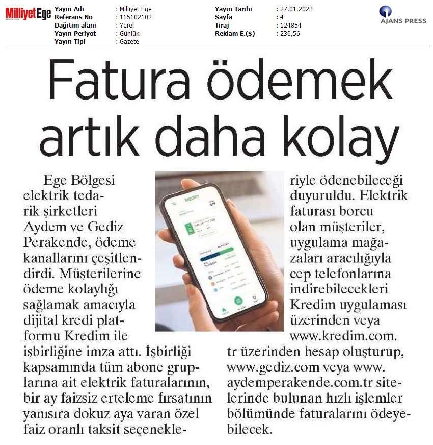 Kredim İş Birliği Kredim İş Birliği