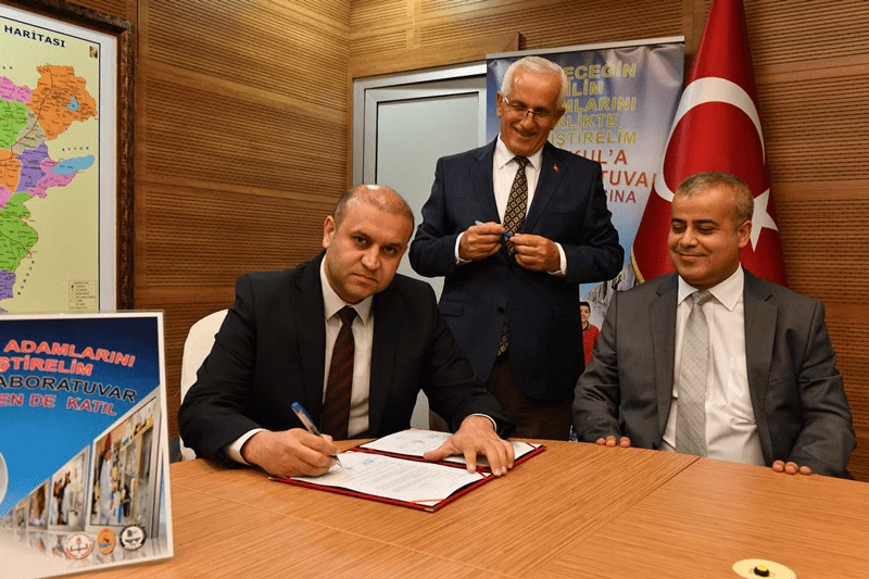  7th Signature from Aydem for the 50 Schools, 50 Laboratories Campaign 