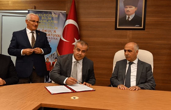  7th Signature from Aydem for the 50 Schools, 50 Laboratories Campaign 
